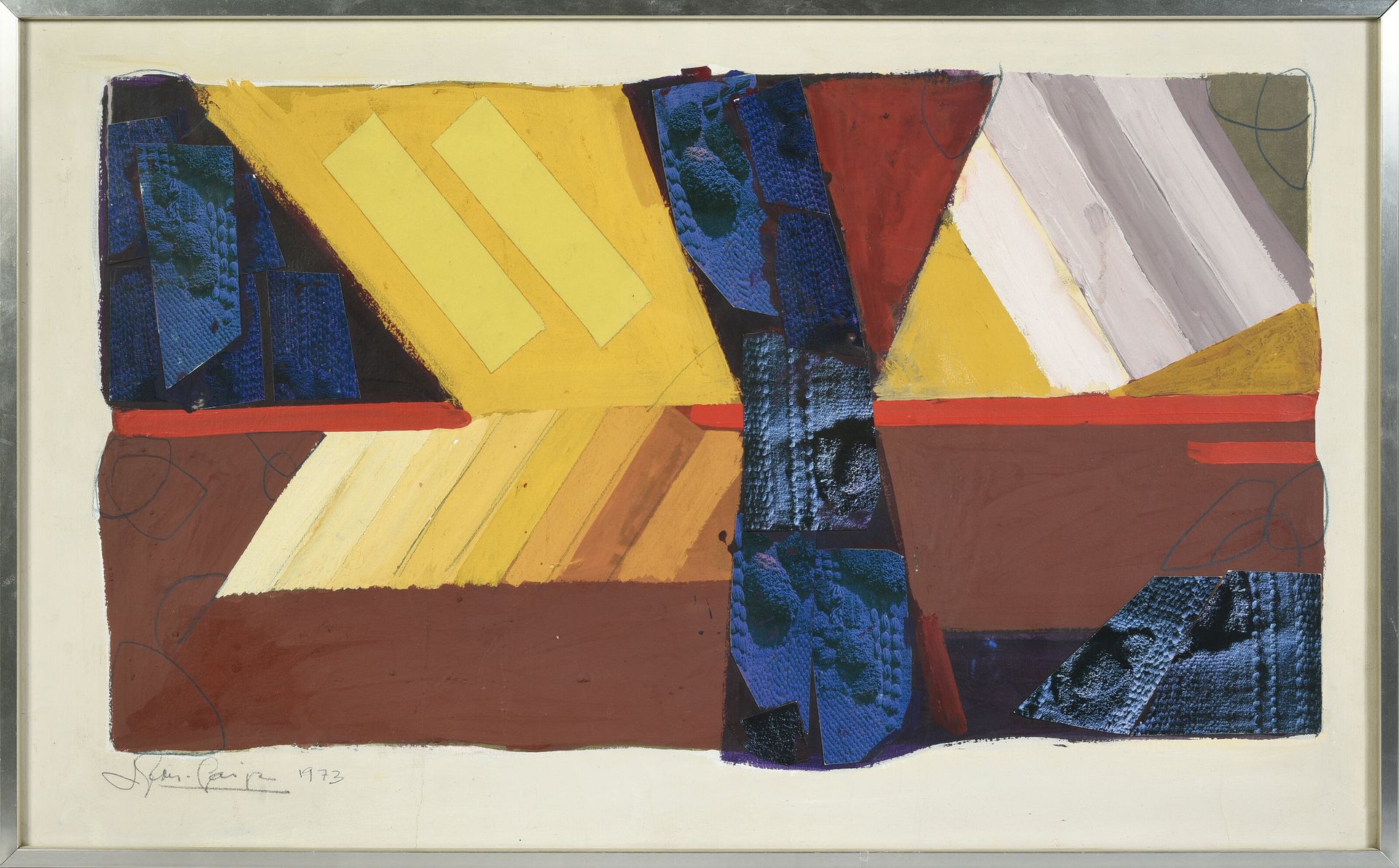 Josep GRAU-GARRIGA (1929 - 2011) 
Model-collage。1973.
博韦宫廷制作。
71 x 43 cm。