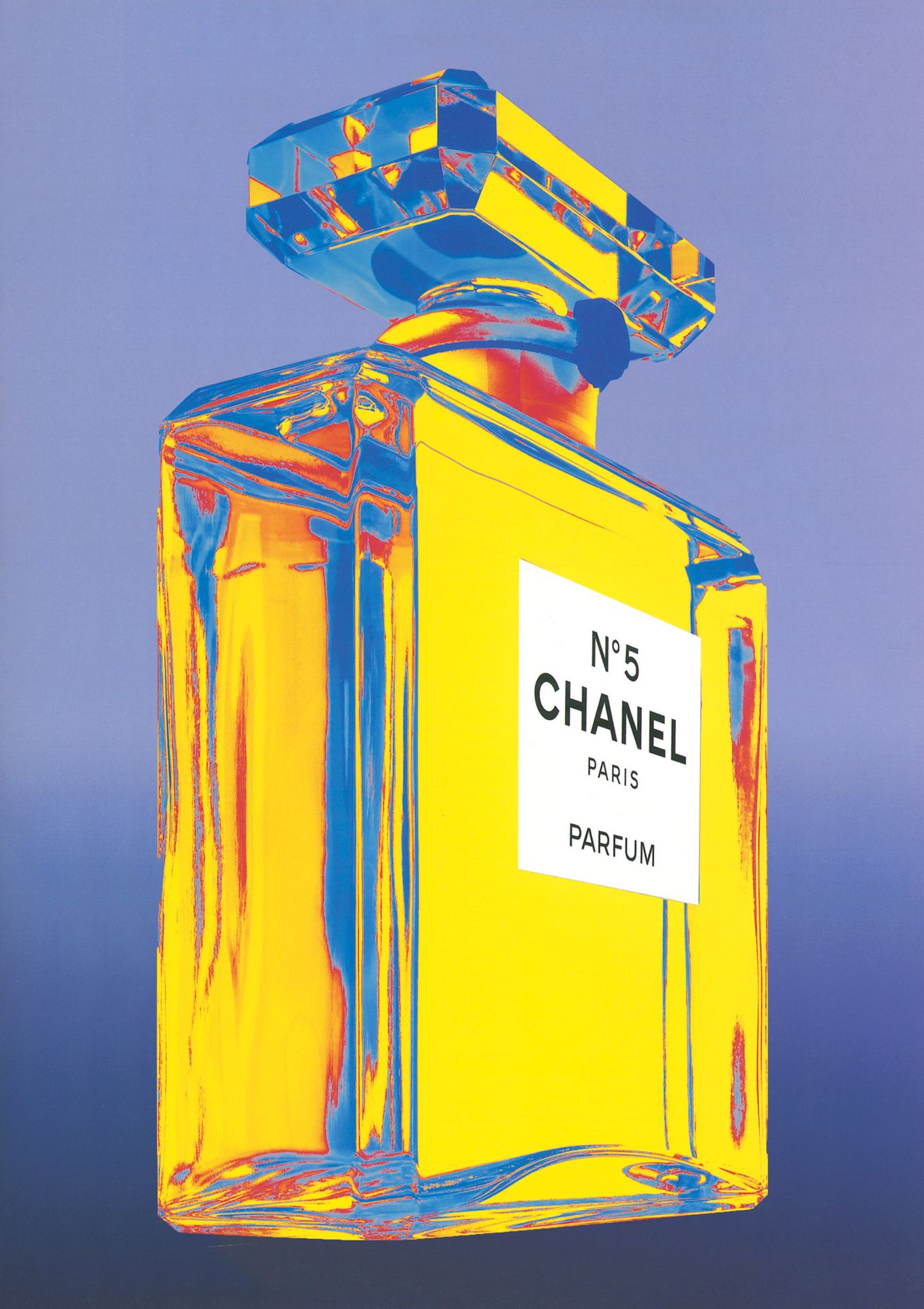 Jean Daniel Lorieux - «Chanel °5» - (2021) 
一张重要的照片，用醇酸树脂颜料的亮点重新诠释，描绘了香奈儿女士在1921&hellip;