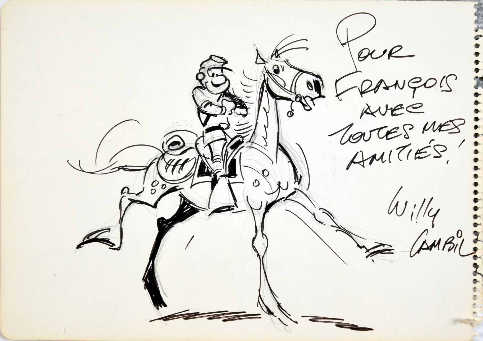 LAMBIL (Willy Lambillotte, 1936) / WALTHERY, François (1946) 蓝衣军团和娜塔莎。一套两幅画--在自由&hellip;