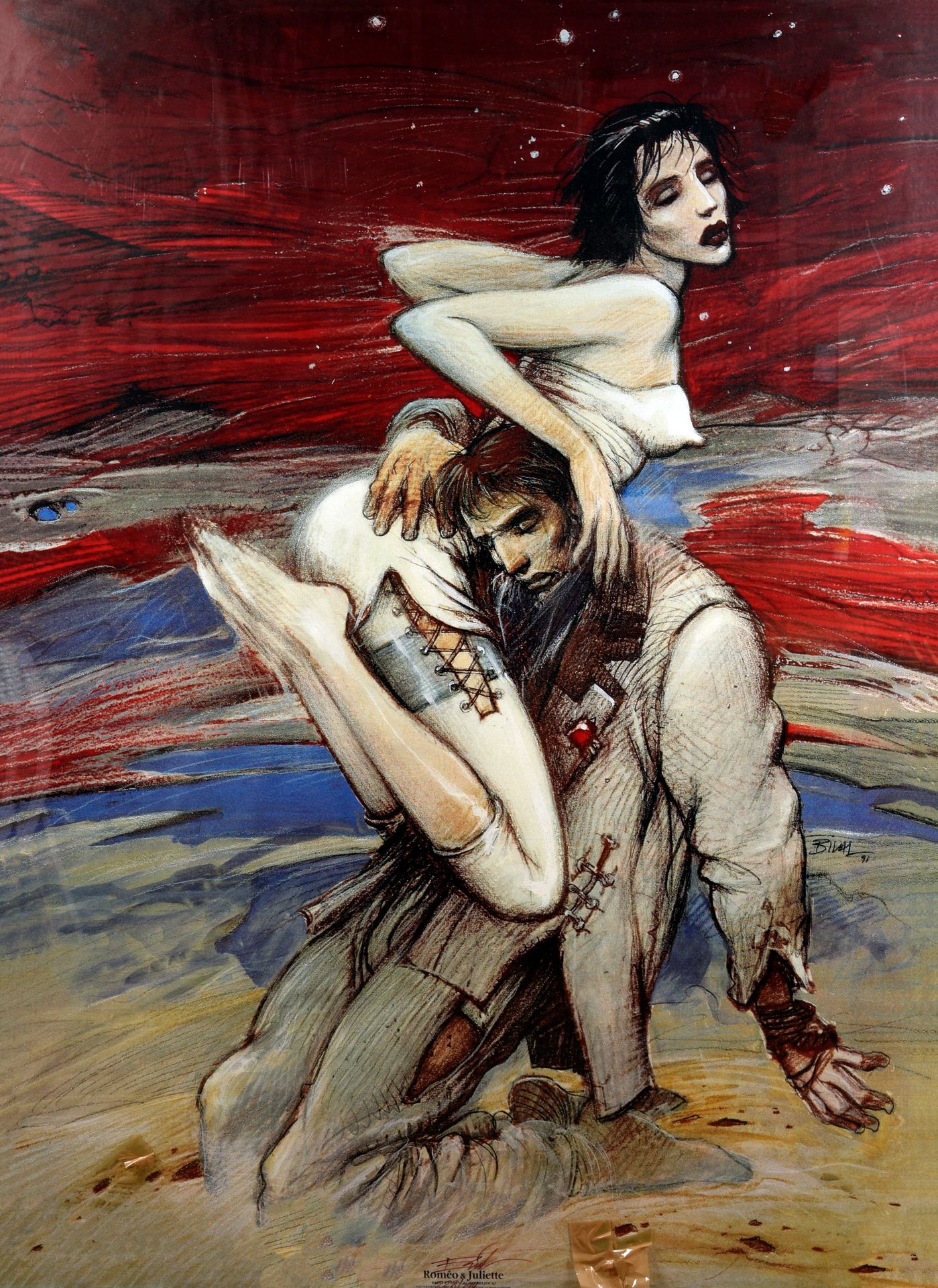 BILAL, Enki (1951) Affiche Roméo et Juliette de l'Opéra de Lyon.

Danseur et cho&hellip;