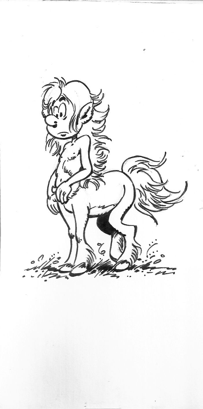 SERON Dedication of the centaur Ulysse, character of the series Les Centaures, d&hellip;
