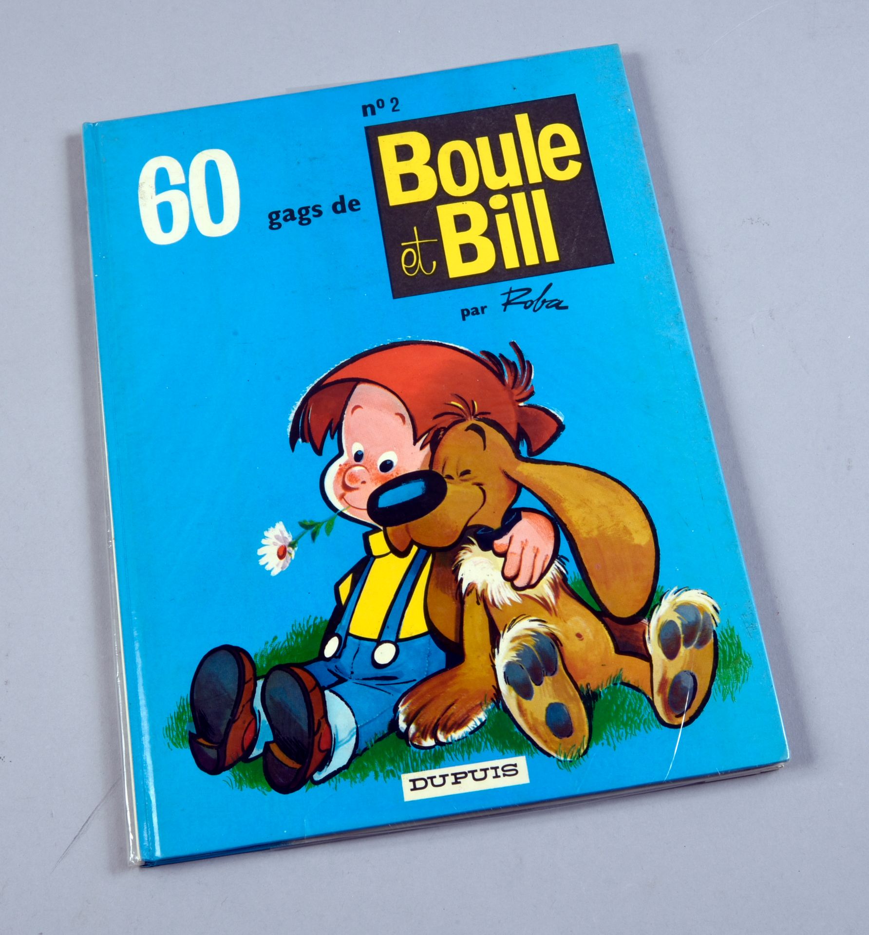 ROBA boule et bill n°2.1983年Dupuis版，有代表比尔的毛毡笔献词图，并有作者签名。相册处于近乎全新的状态。