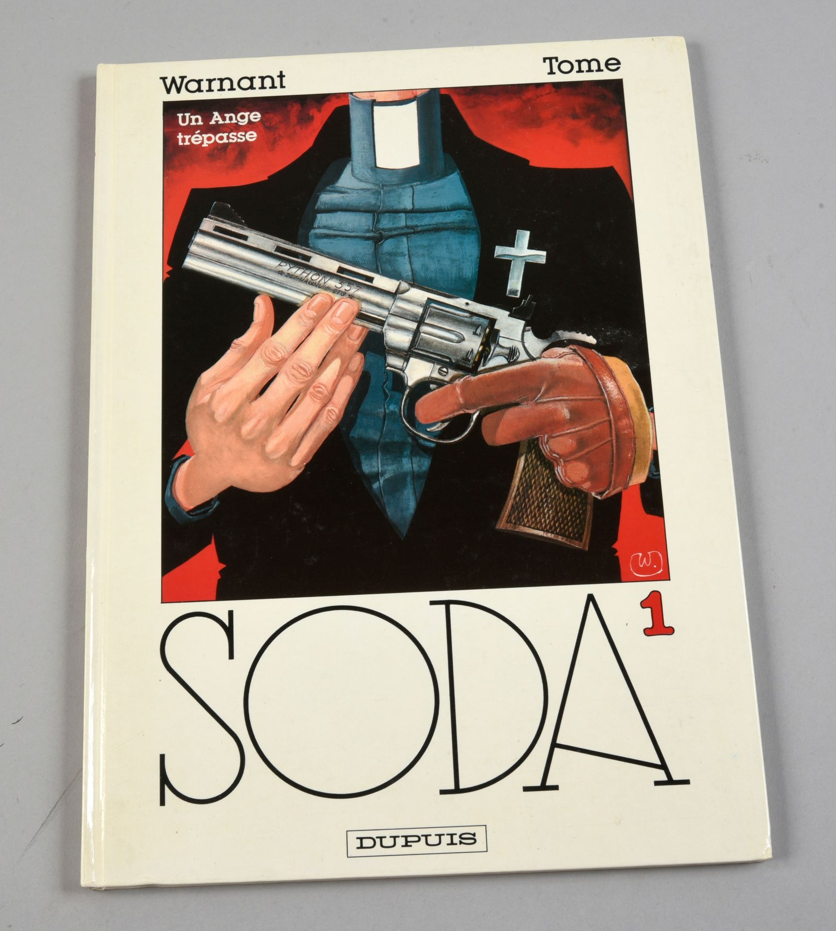 WARMANT SODA 1. UN ÁNGEL FALLECE. Edición original de Dupuis con un dibujo a láp&hellip;