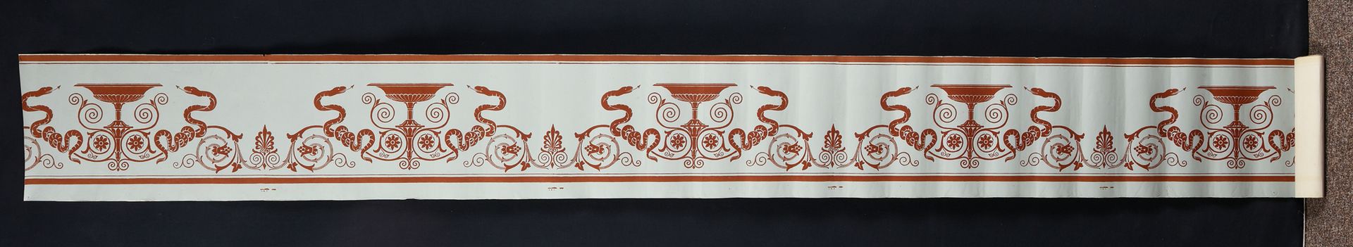 Null Deux frises de papiers peints, milieu du XIXe siècle, impressions à la plan&hellip;