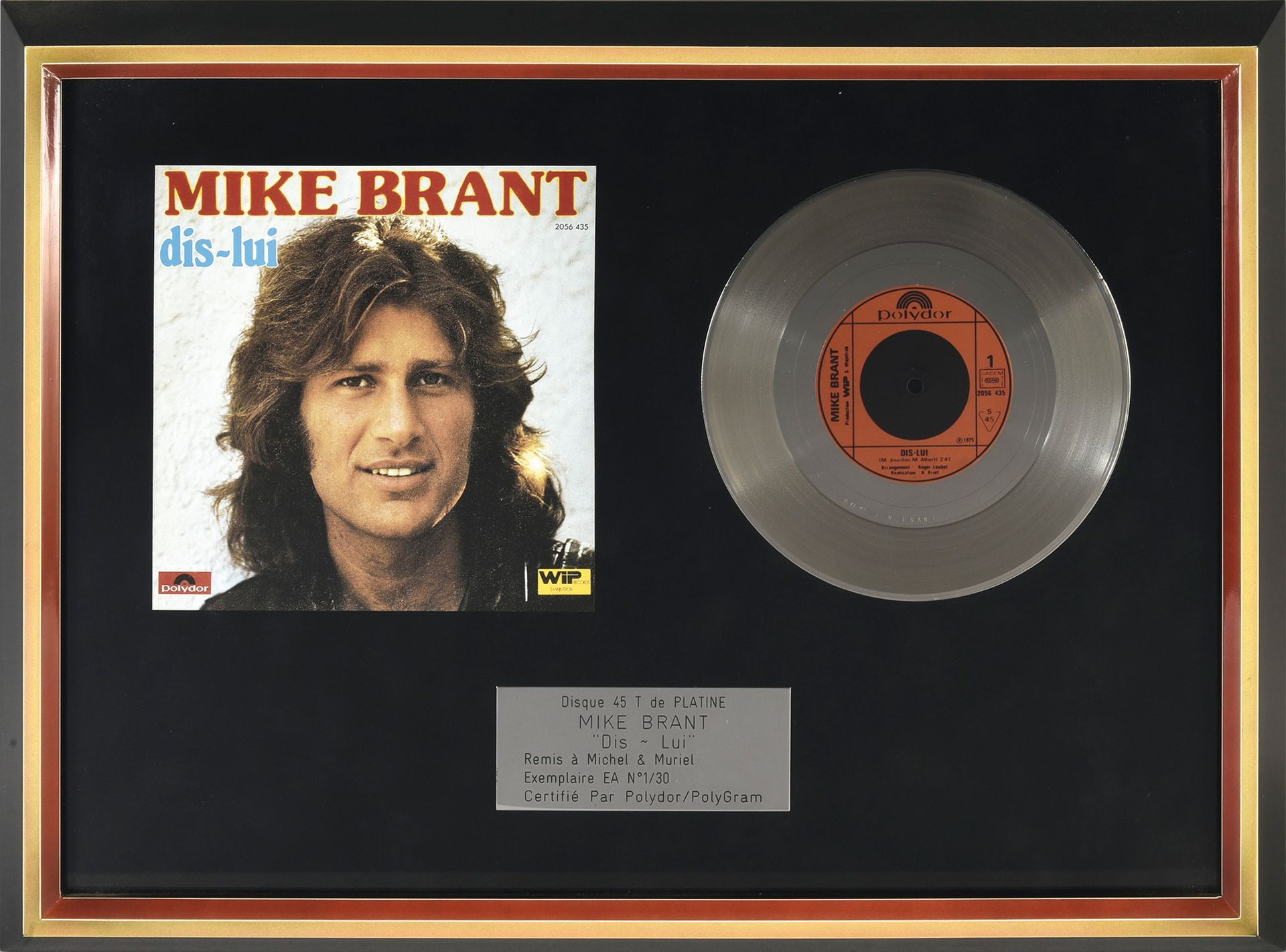 Null MIKE BRANT (1947/1975) Israeli composer and singer: 1 platinum record "Dis-&hellip;