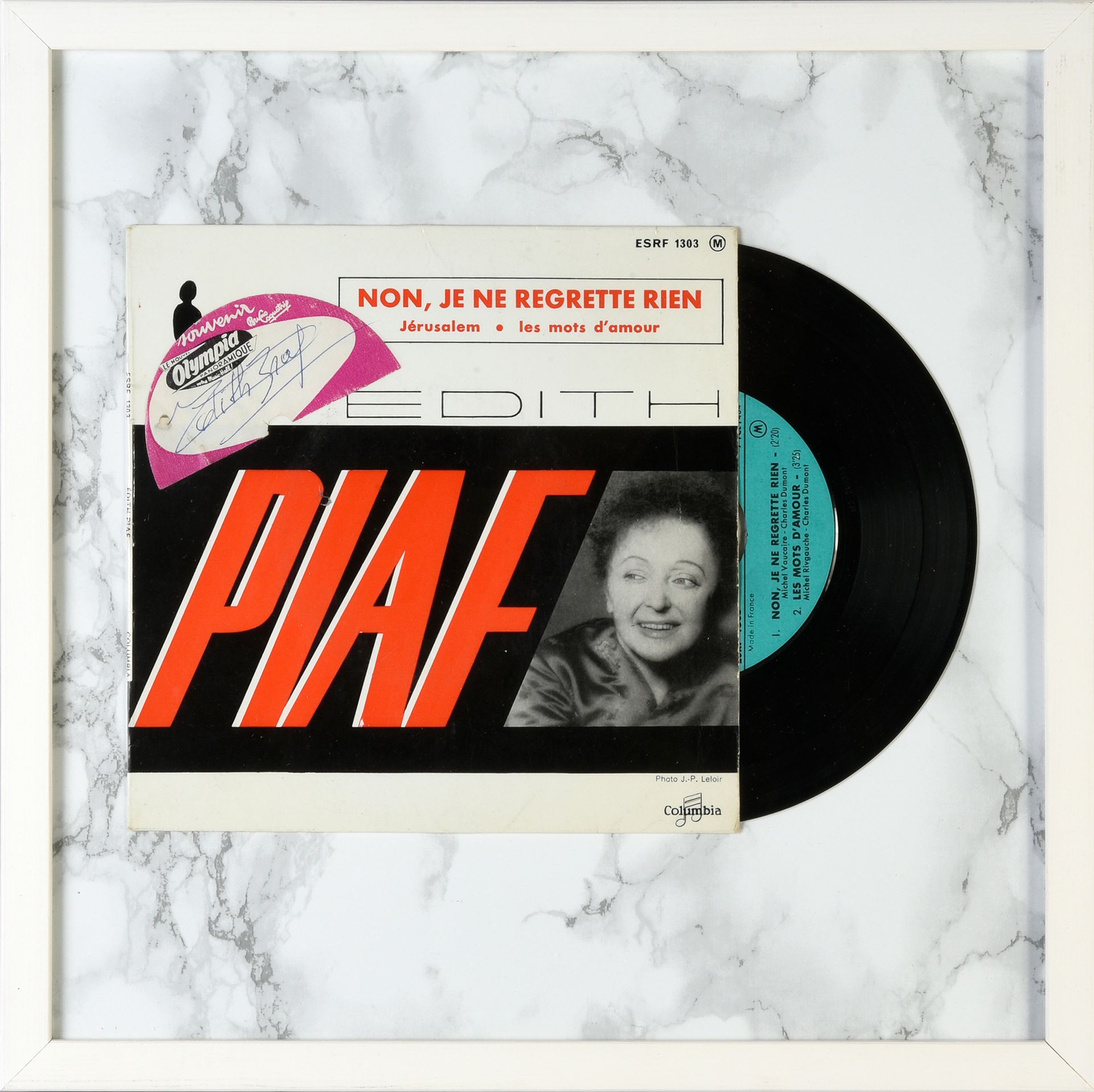 Null EDITH PIAF (1914/1963) : Chanteuse et actrice. 1 disque vinyle 45 tours ori&hellip;