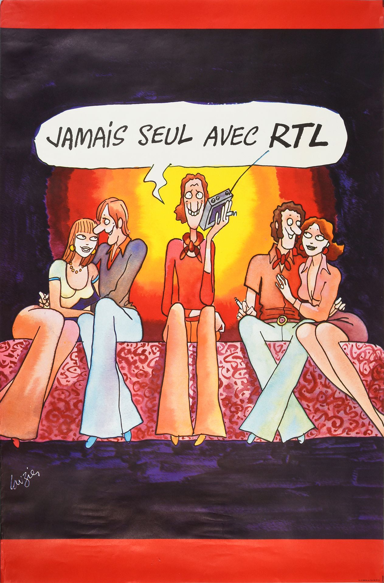 Null RTL : 1 ensemble de 3 affiches publicitaires : 1 affiche RTL Radio Luxembou&hellip;