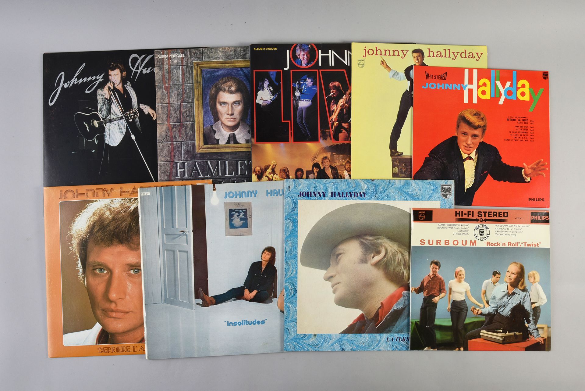 Null JOHNNY HALLYDAY (1943/2017): Singer and actor. 1 set of vinyl albums of Joh&hellip;
