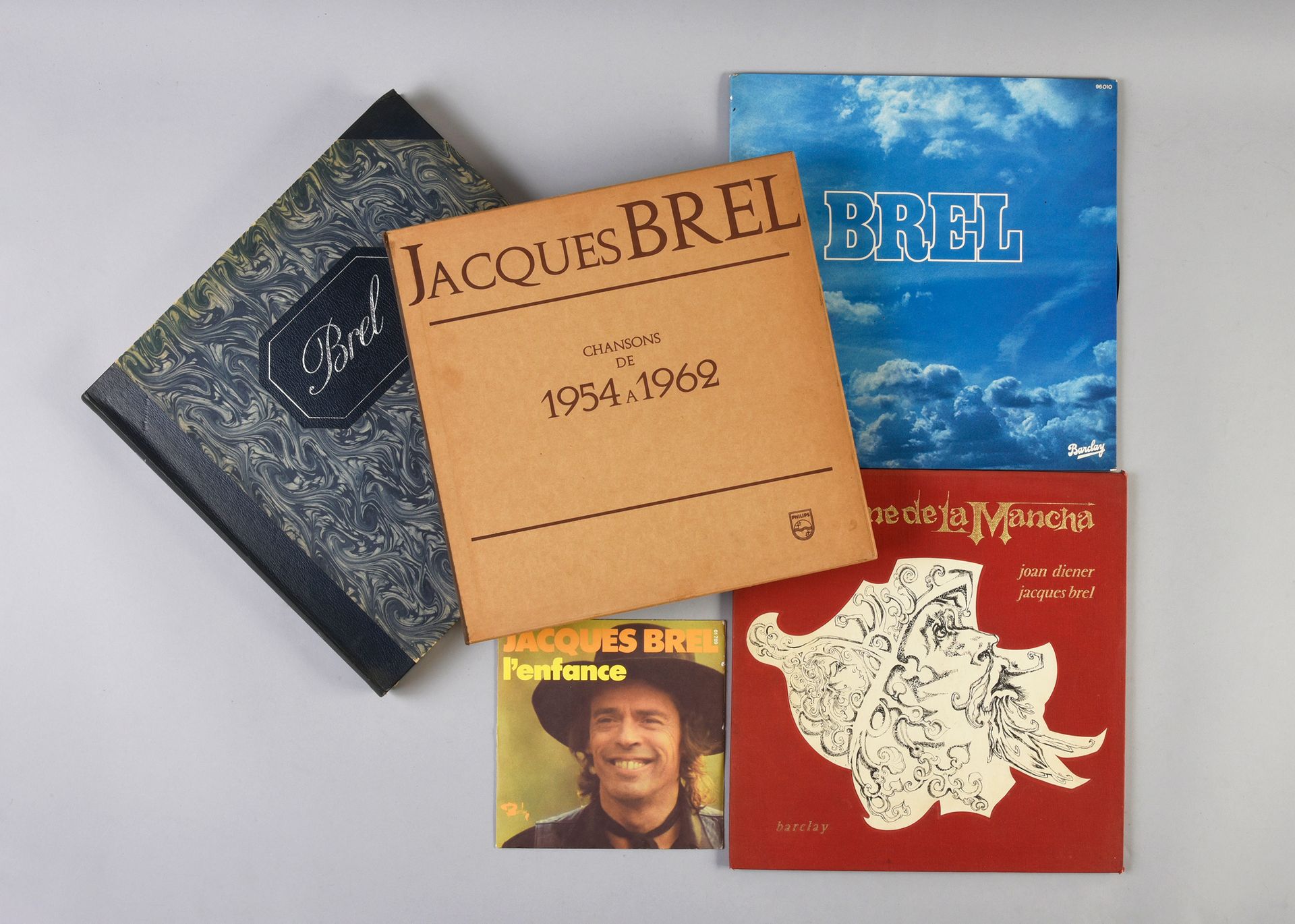 Null JACQUES BREL (1929/1978): Compositor, intérprete y actor. 2 cajas de vinilo&hellip;