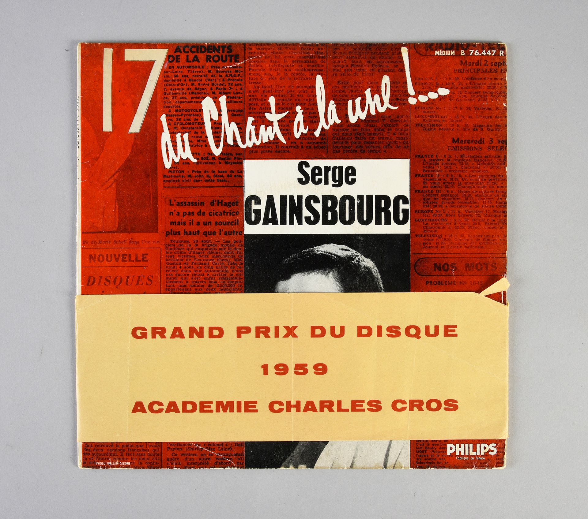 Null SERGE GAINSBOURG : The very first 78 rpm vinyl record of Serge Gainsbourg, &hellip;