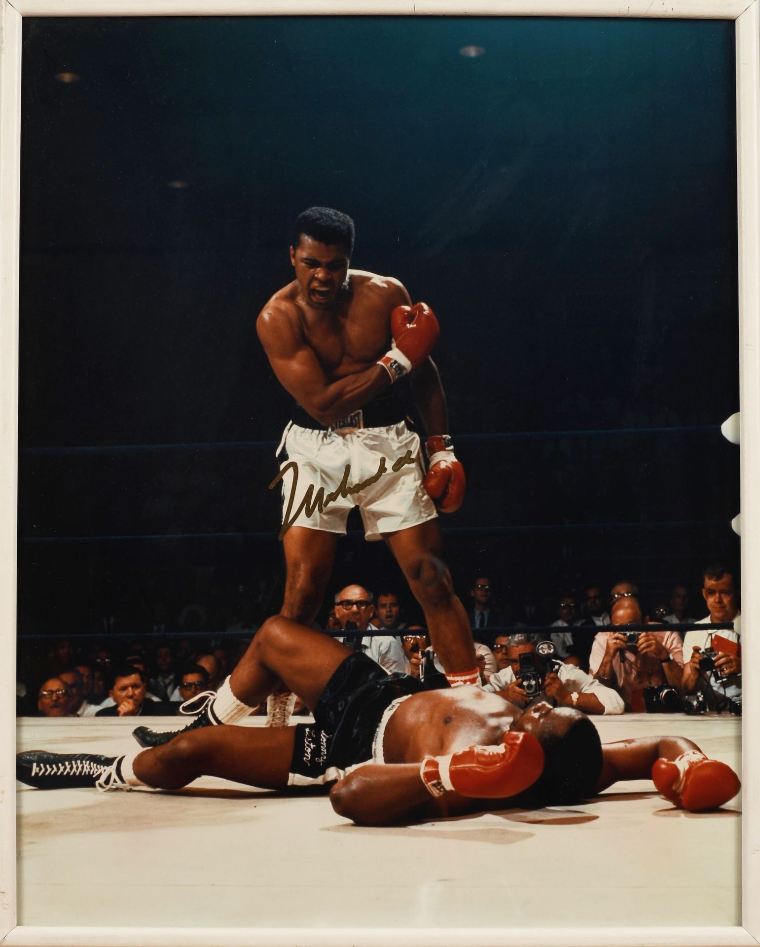 Null Muhammad Ali and Sonny Liston. Color photo taken by photographer Neil Leife&hellip;