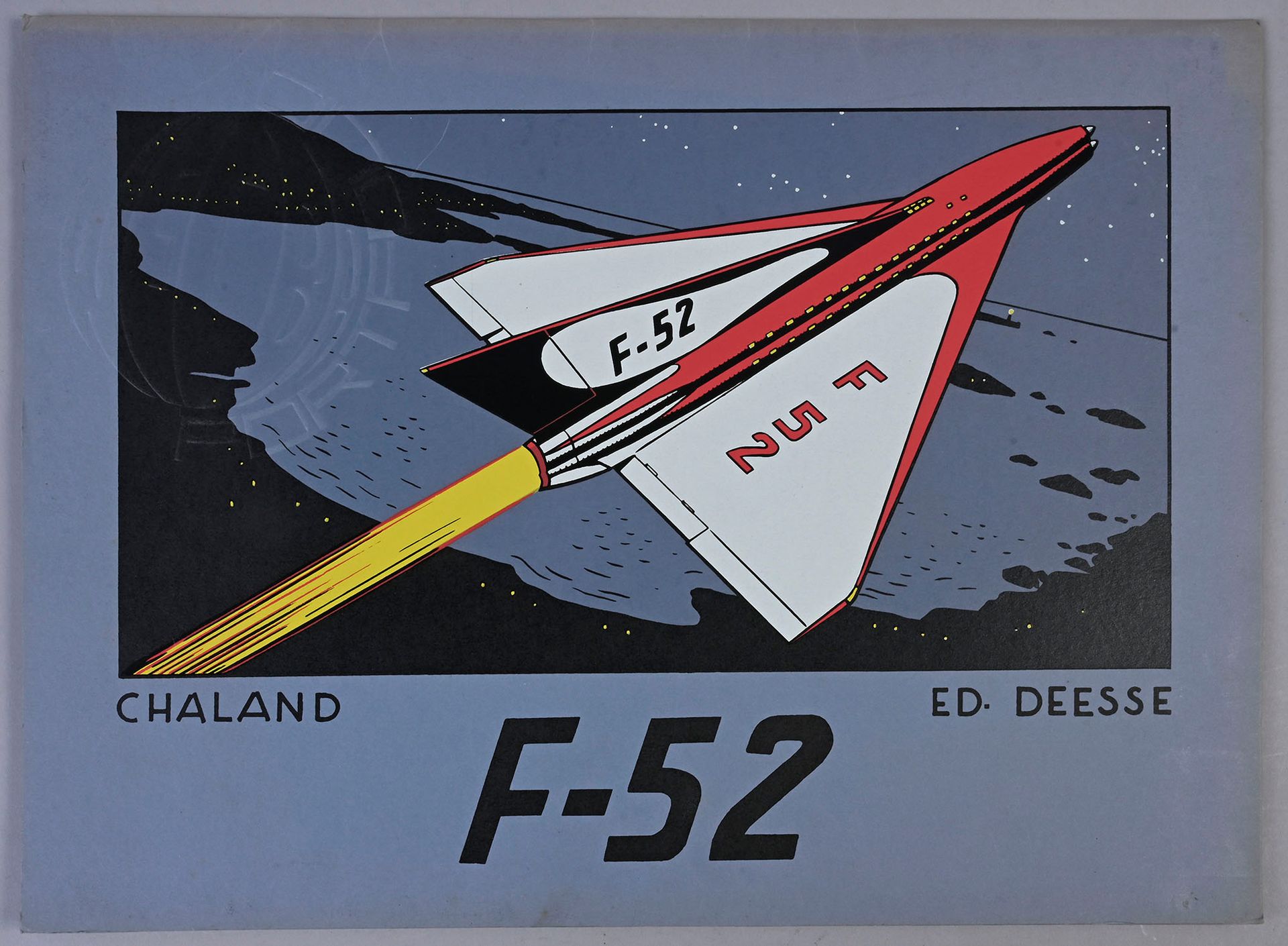 CHALAND 作品集F-52版本的德塞。
信封损坏，其余部分完好。1986年由Déesse出版，附有6张绢印的拱形牛皮纸版，签名和编号为840/999。规格：&hellip;