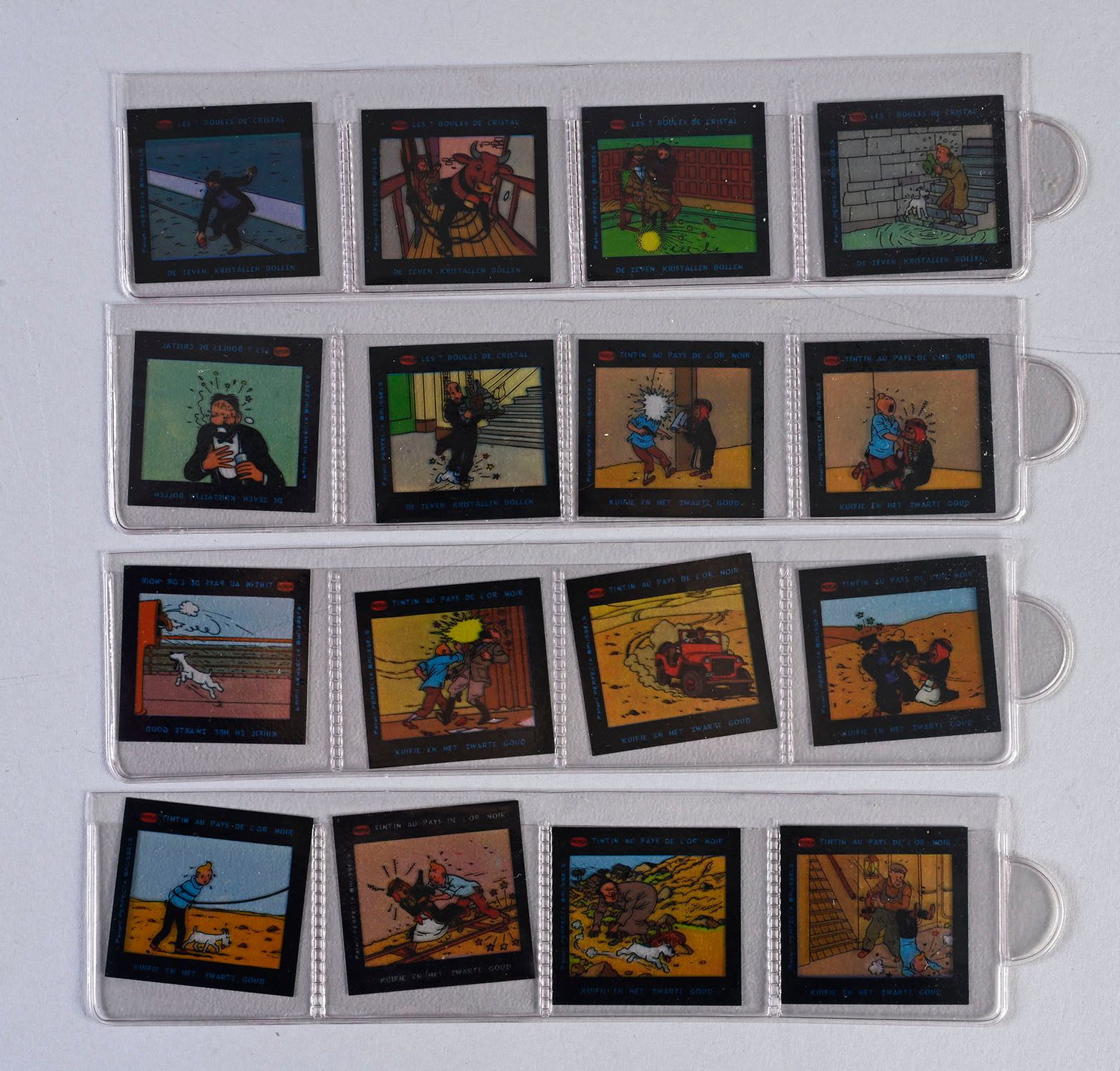 HERGE Set di 16 diapositive Tintin Le 7 sfere di cristallo
Il cristallo