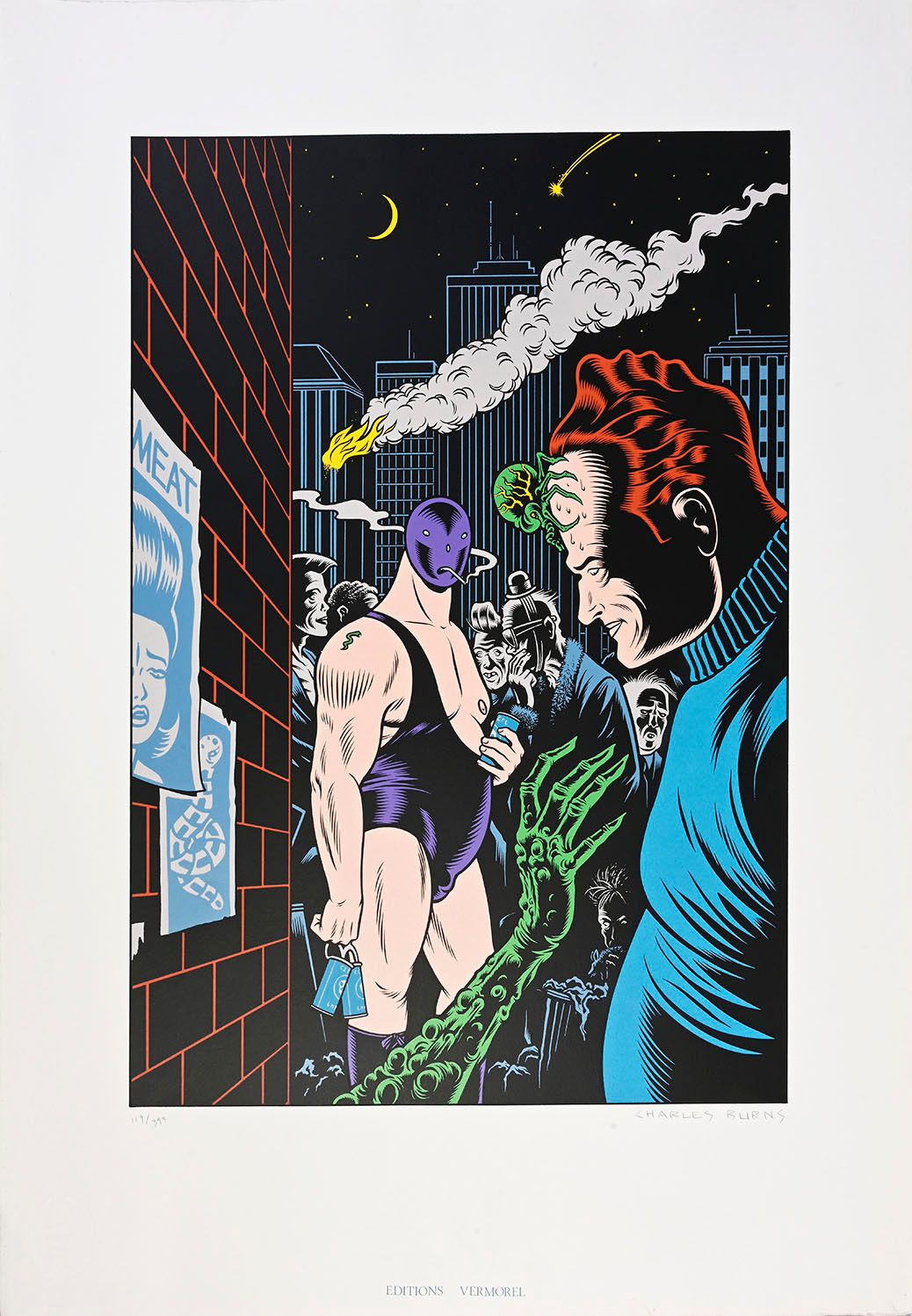 BURNS SERIGRAPHY.
Editions Vermorel, signed and numbered 119/399. 56,5x76,5 cm