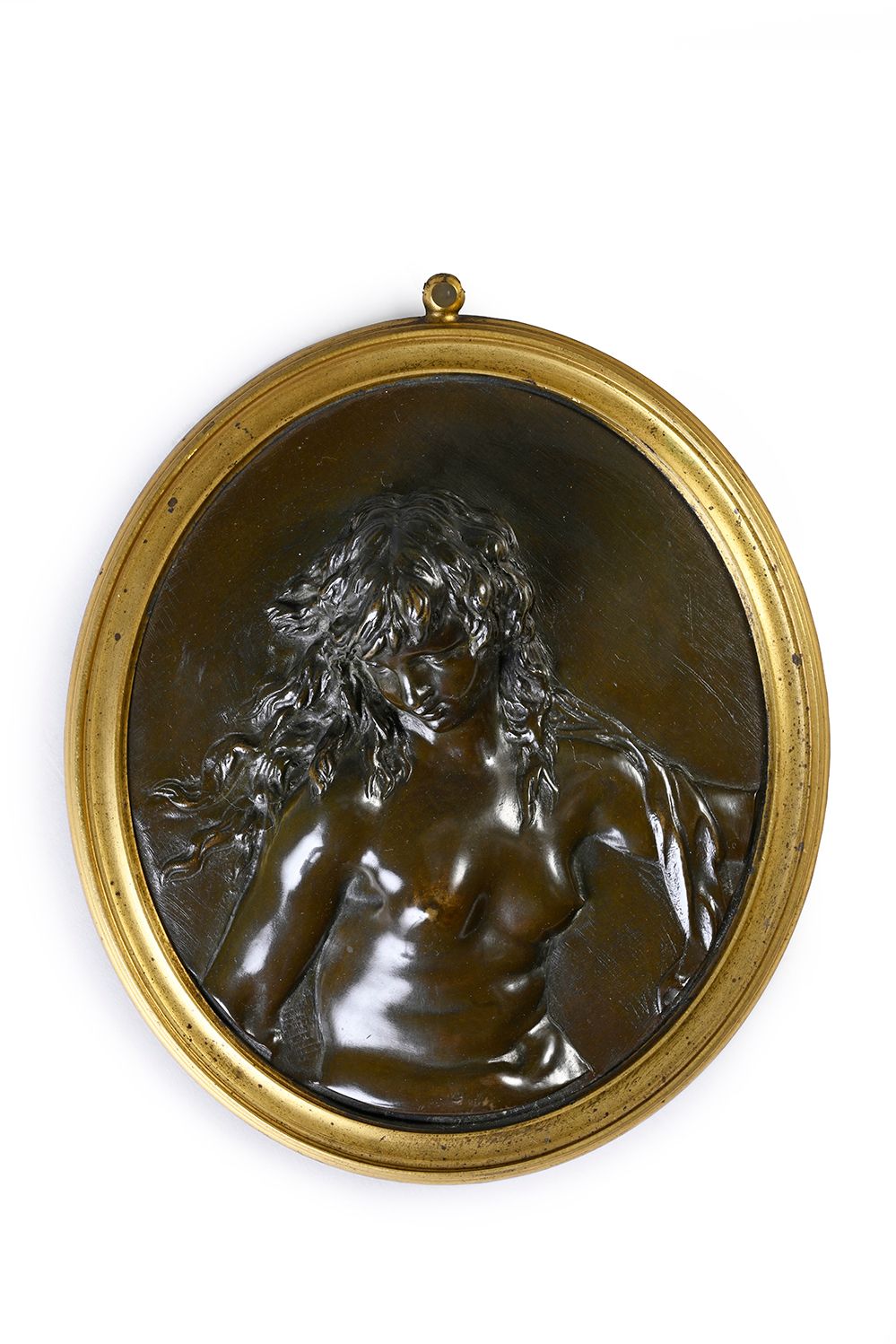 Claude-Michel (1738-1814), dit CLODION, d'après Naïade
Médaillon ovale de bronze&hellip;