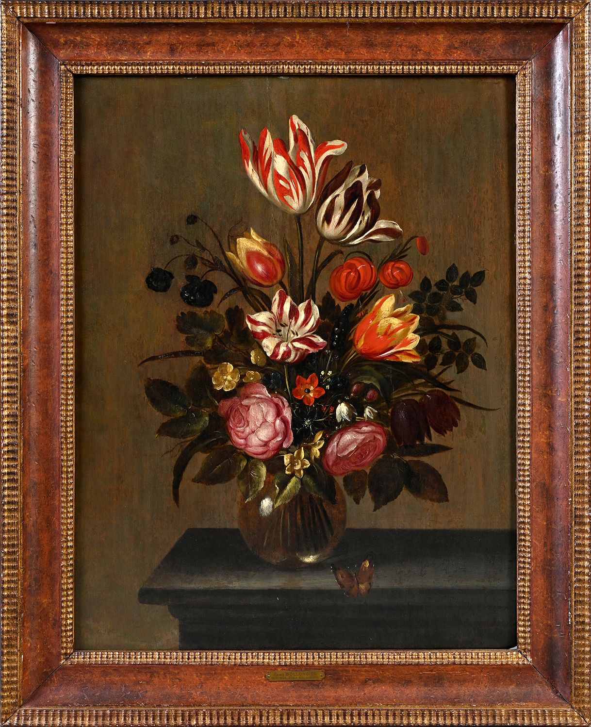 Hans BOLLONGIER (1598-1602/1672-1675) Bouquet of flowers
Oil on panel signed and&hellip;