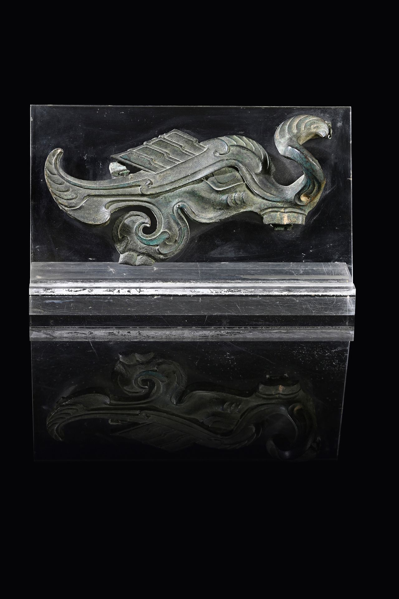 CHINE, Période des Han de l'Est - Période des Six Dinastie
Elemento in bronzo, r&hellip;