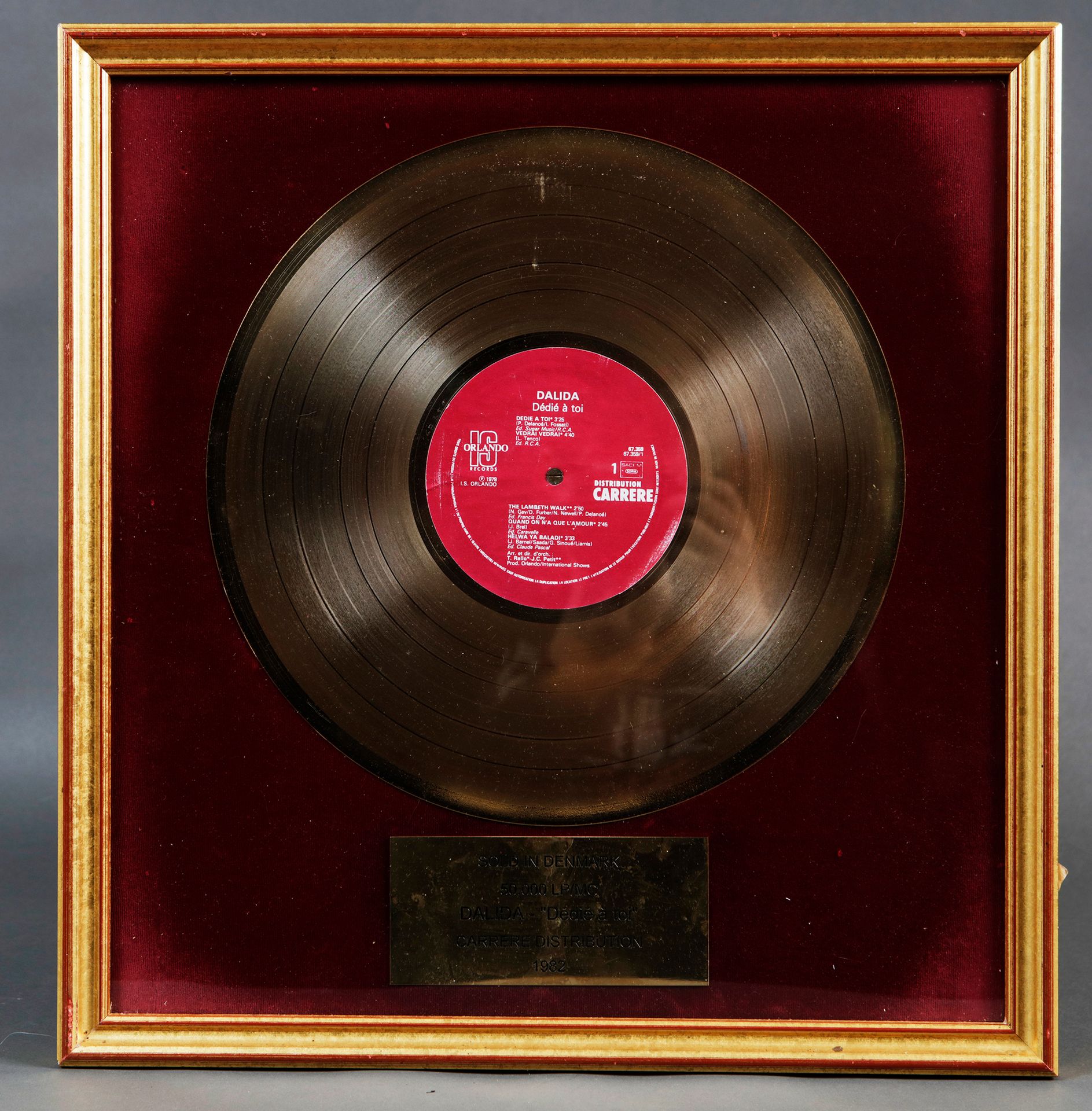 Null DALIDA
1 disque d'or de l'album «Dédié à toi», pour plus de 50 000 disques &hellip;