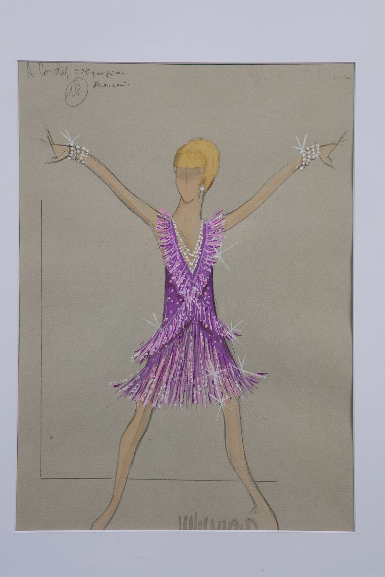 Null ANNIE CORDY (1928)
2 original drawings of 2 outfits created by the stylist
&hellip;