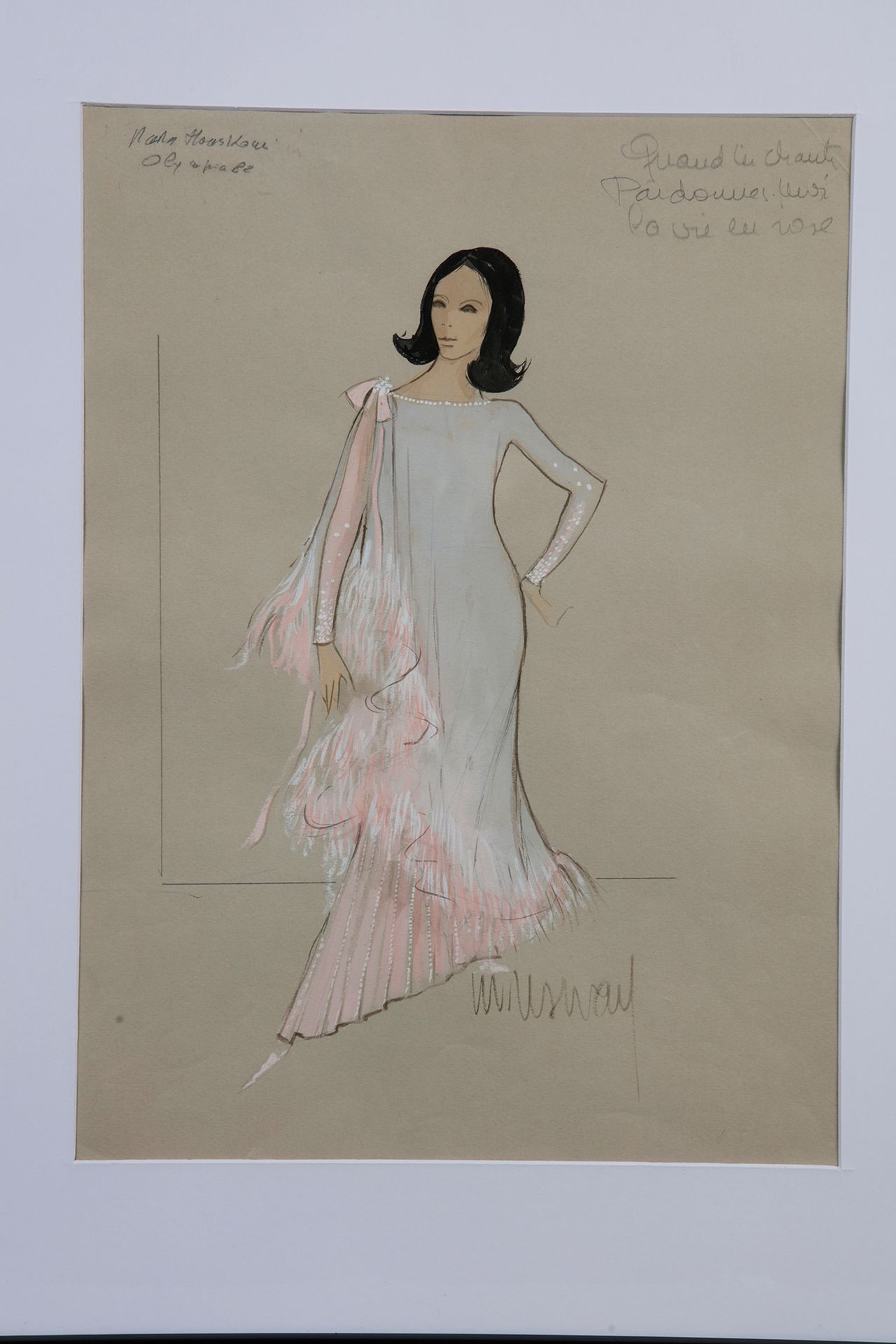 Null NANA MOUSKOURI
2 original drawings of 2 outfits created by the stylist Mich&hellip;