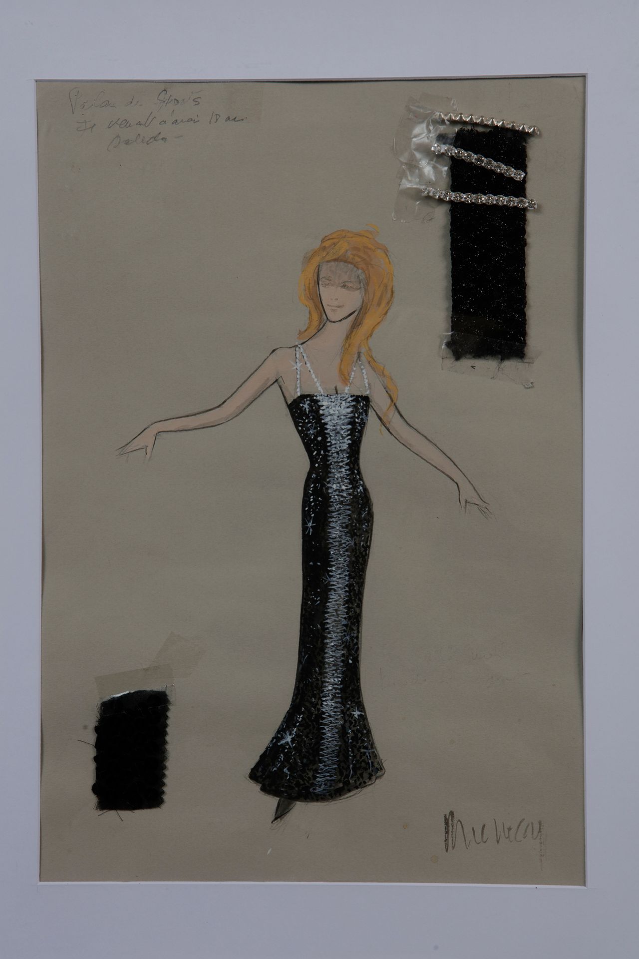 Null DALIDA
1 disegno originale di un abito creato dallo stilista
Michel Fresnay&hellip;