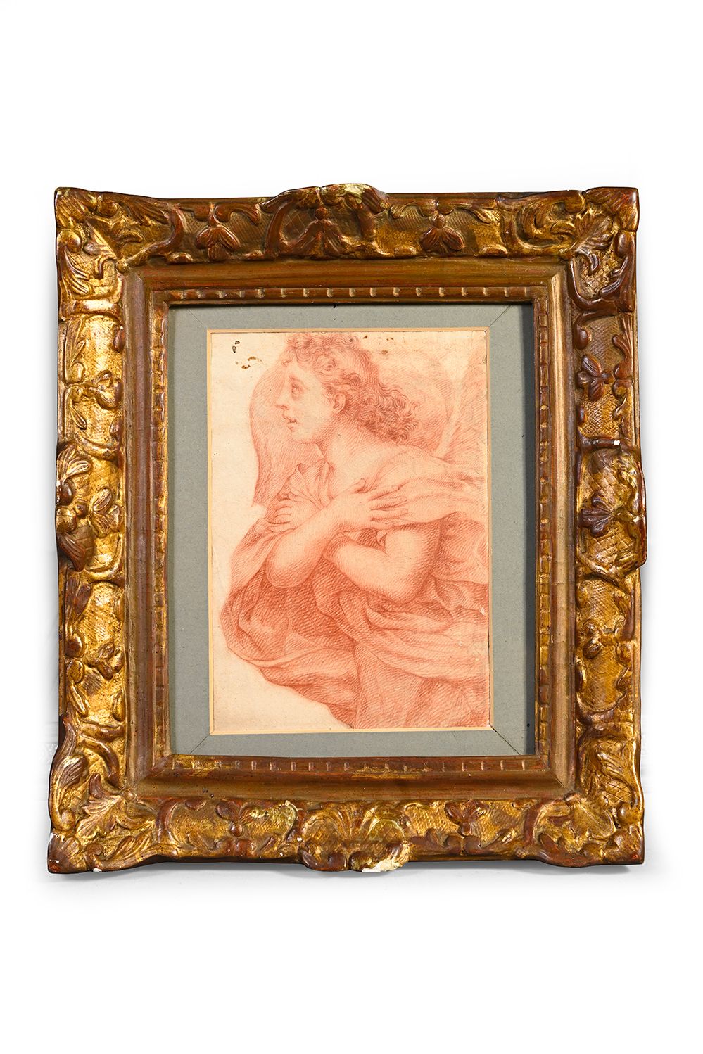 École française du XVIIème siècle Angel in prayer
Sanguine on paper
H. 24.5 cm -&hellip;