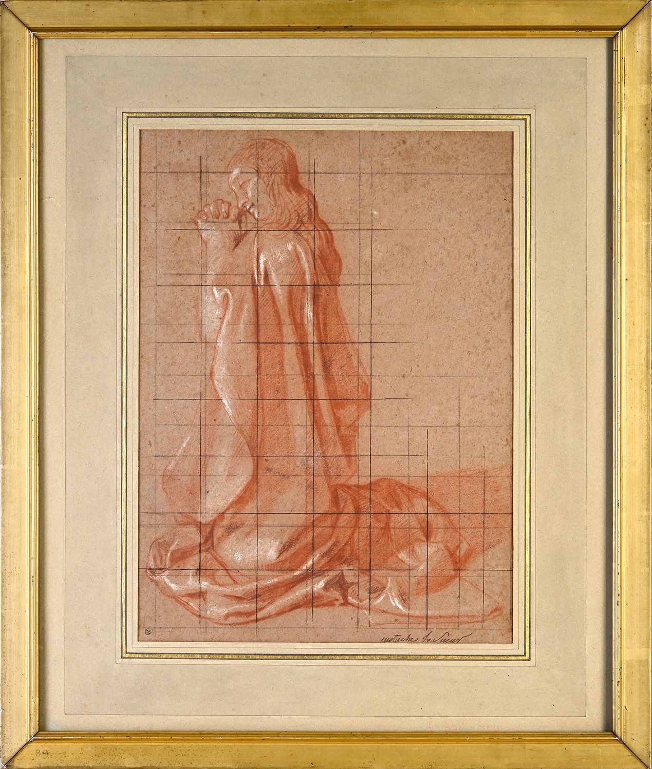 Ecole française du XVIIème siècle Woman in prayer
Sanguine and white chalk highl&hellip;