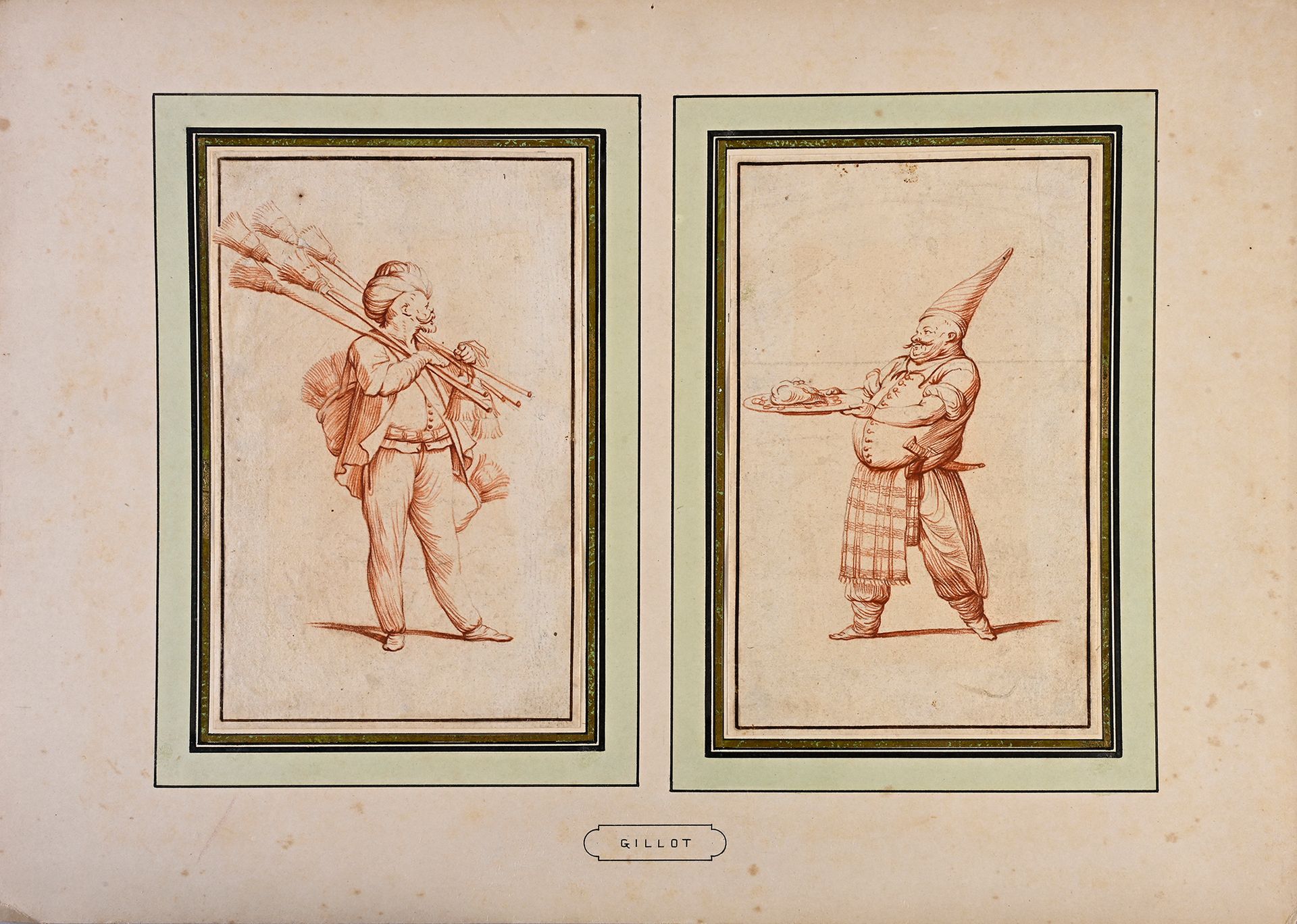 Charles François SILVESTRE (Sceaux 1675 - Paris 1760) Un montage comprenant deux&hellip;