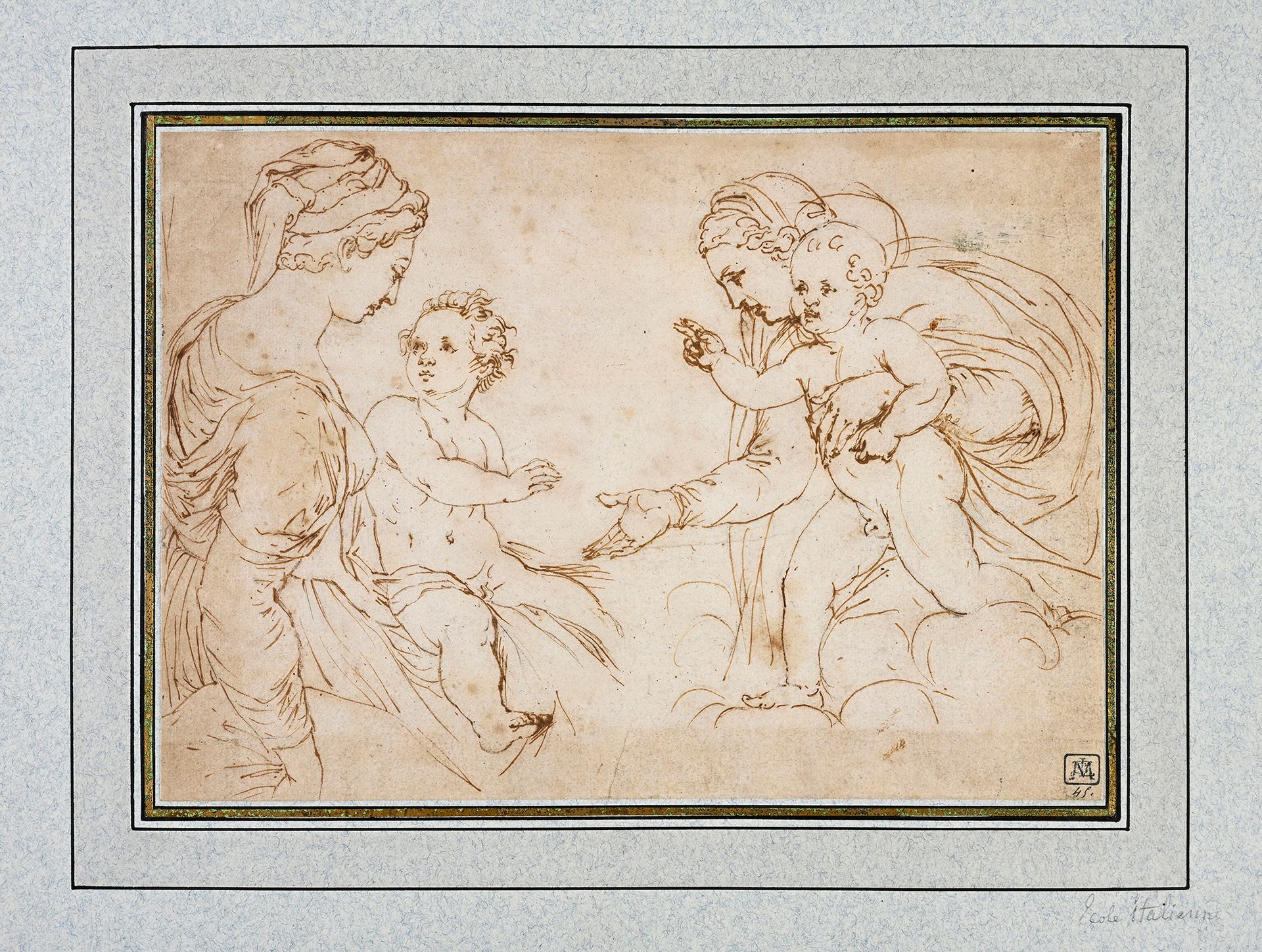 Ecole italienne du XVIème siècle Madonna mit Kind
Feder und braune Tinte auf sch&hellip;