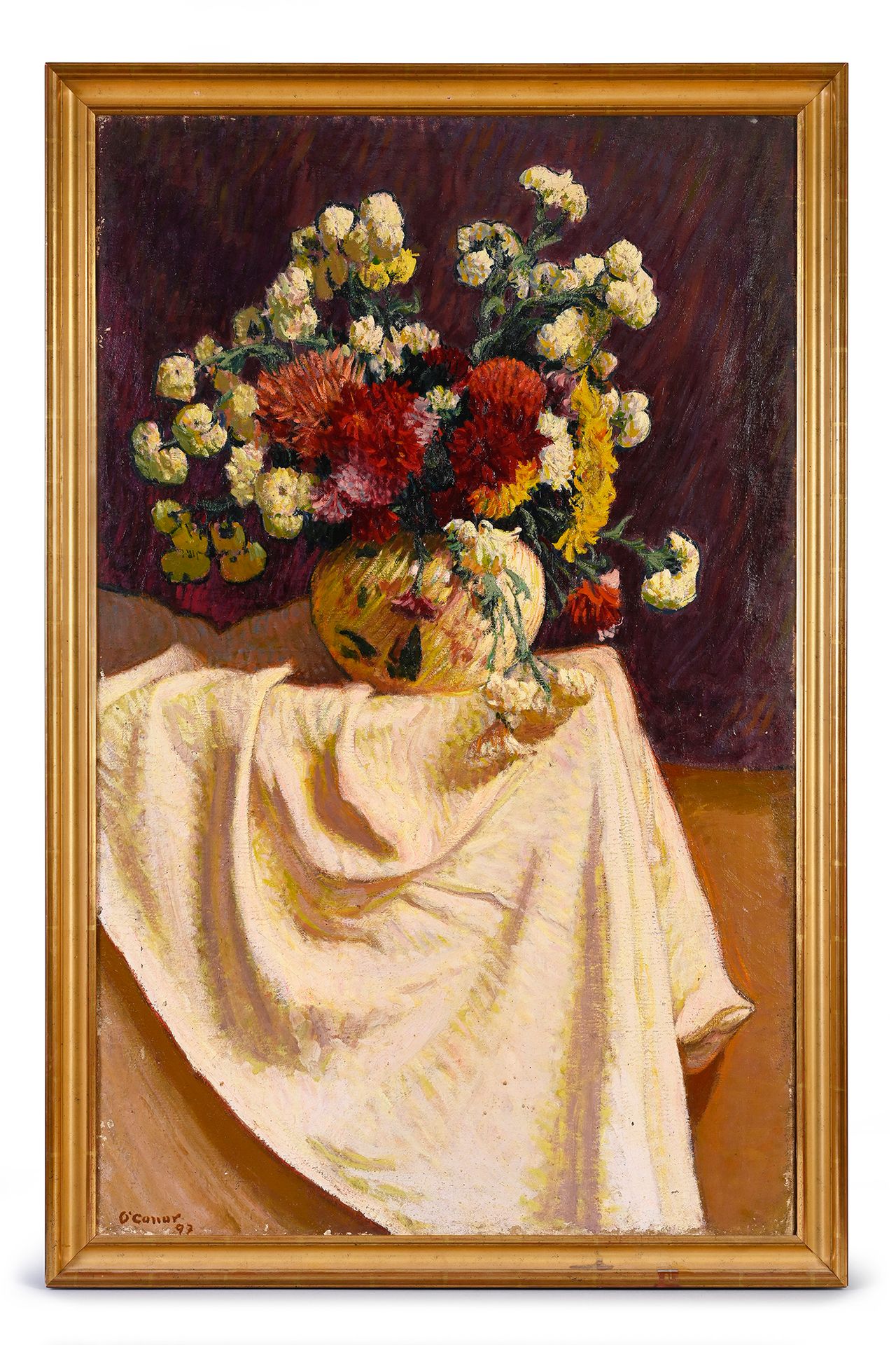 Roderic O'CONOR (1860-1940) et collaboration d'une autre main 花瓶
布面油画。
左下角有签名和可能&hellip;