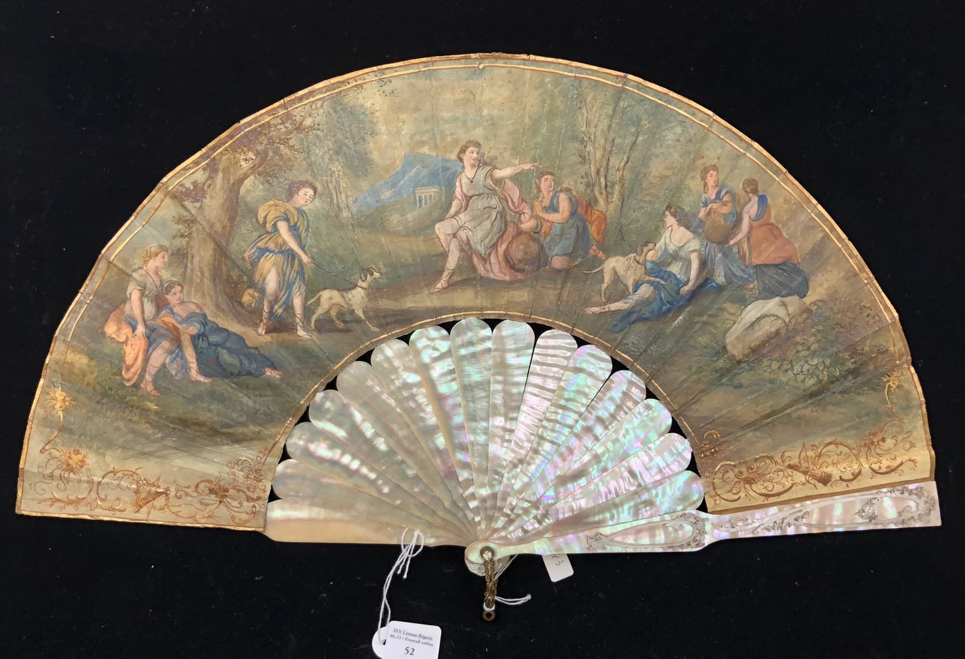 Null Diana and her nymphs, Europe, ca. 1880
Folded fan, the skin sheet lined wit&hellip;