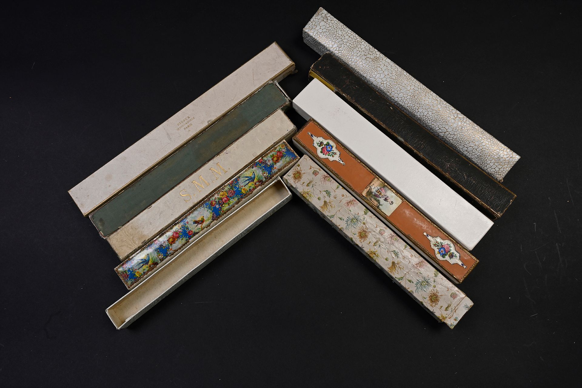 Null Lot of various boxes, 19th century