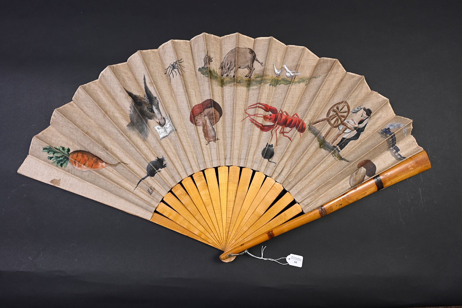 Null "Nuova codice", circa 1882
Large fan, the cloth sheet painted on one side w&hellip;