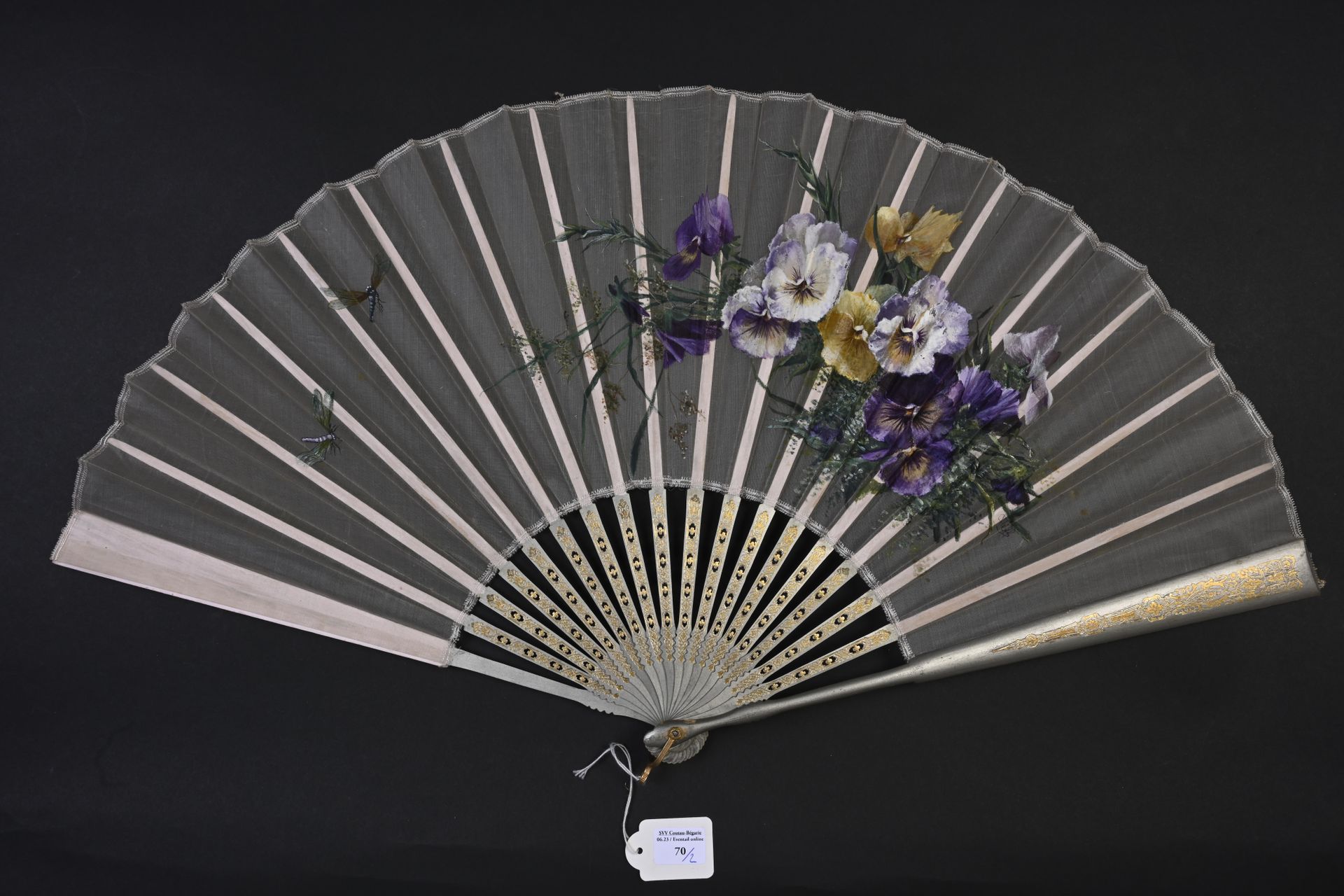 Null Two fans, Europe, circa 1890
One, the leaf painted with lily of the valley &hellip;