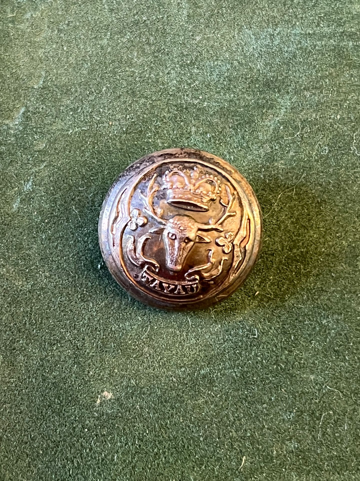 Null Botón del chaleco de la tripulación del Príncipe de Wagram (1806-1870)