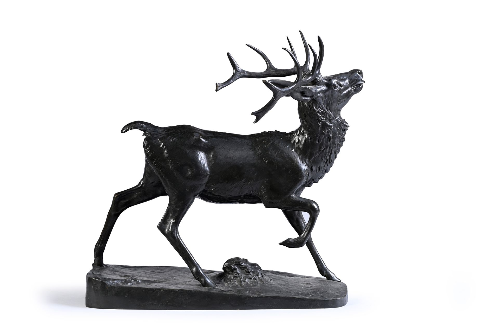 Antoine Louis Barye (1795-1875) d'après Deer of Virginia
Bronze with a brown-gre&hellip;