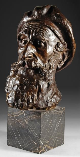 Arno BREKER (1900-1991) Portrait d'Aristide Maillol Bronze à patine brune, numér&hellip;