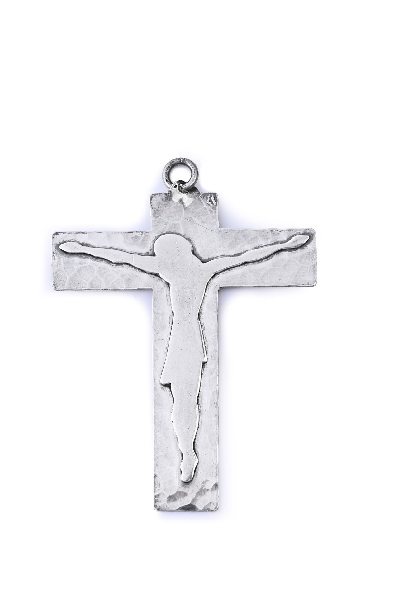 Jean DESPRES (1889 - 1980) Christ en croix. Pendentif en argent 925e
H.: 10,5 cm&hellip;