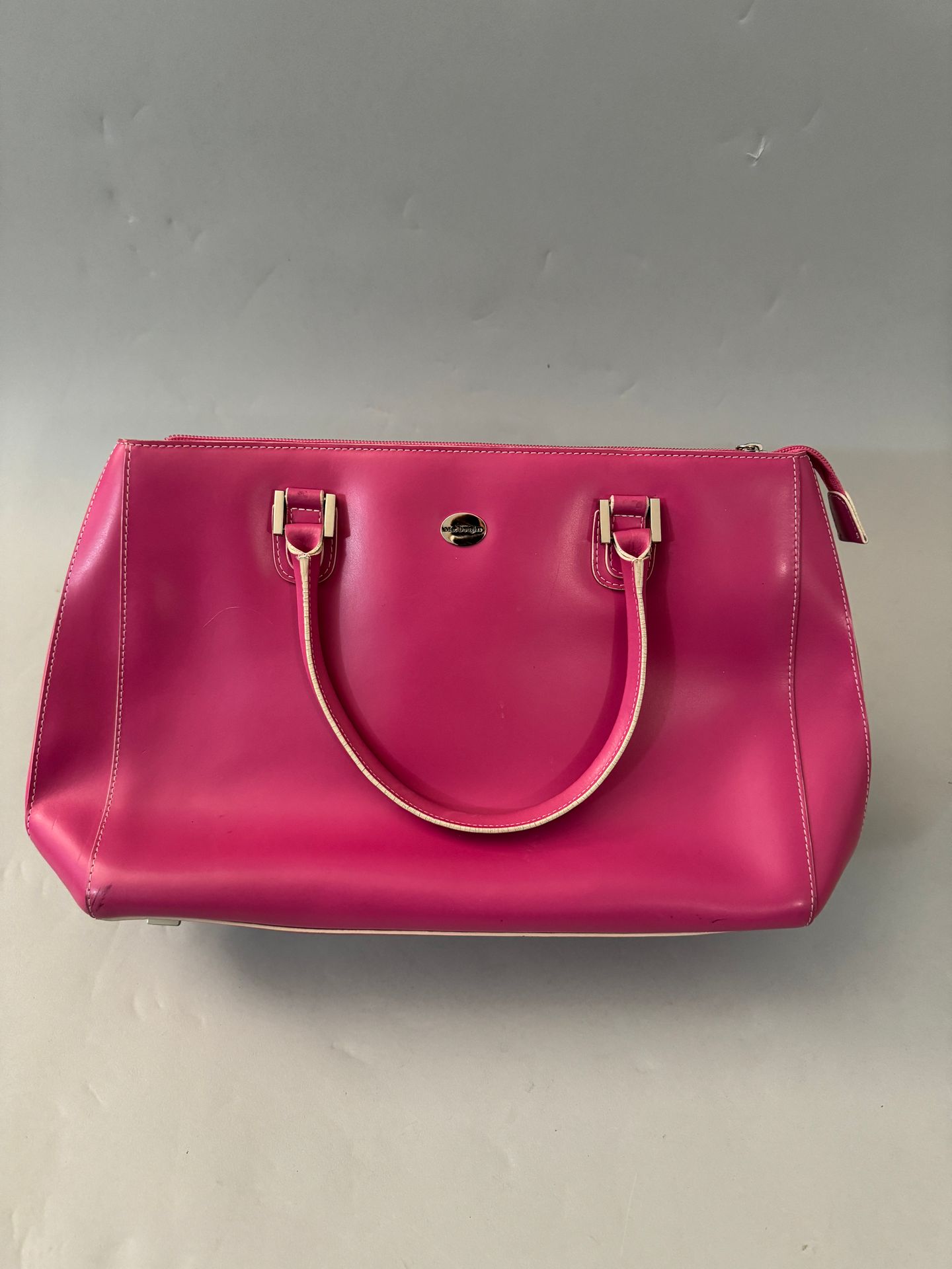 Null MAC DOUGLAS, raspberry leather handbag dating from the 2000s. Good conditio&hellip;