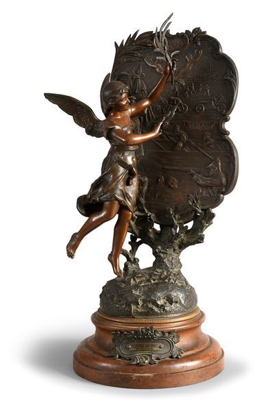 Null Sculpture en régule «Récompense aux Sports» par Henryk Kossowski (1855-1921&hellip;