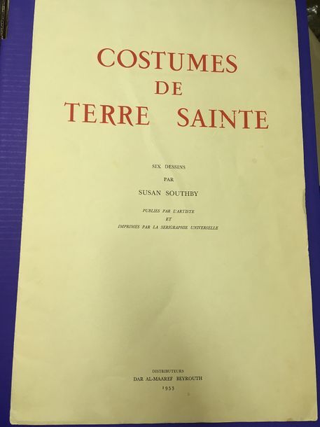 SOUTHBY (S) Costumes de Terre Sainte, six dessins par Susan Southby publiés par &hellip;