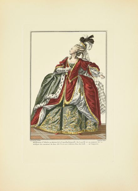 Null Gallerie des modes et du costume français, (1779-1781) ensemble de gravures&hellip;
