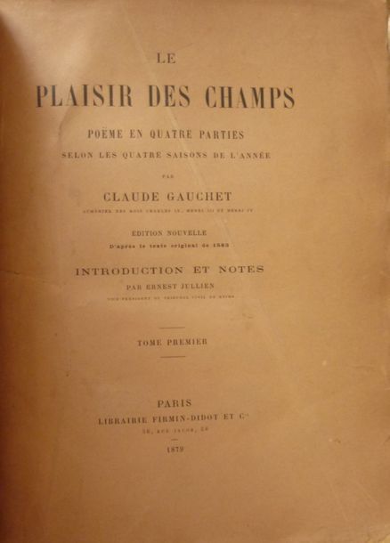Null Ens. De 3 volumes de chasse - GAUCHET, Abbé Claude 
Le plaisir des champs P&hellip;