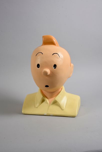 HERGÉ BUSTE DE TINTIN EN PLATRE PEINT Editions Le Regard.
Dimensions: environ 25&hellip;