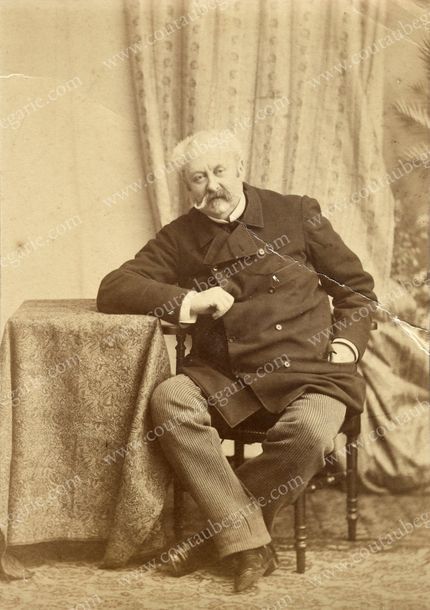 DUPUIS Adolphe (1824-1891) Portrait photographique signé F. Fussen, le représent&hellip;