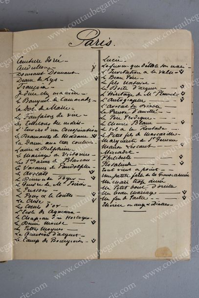 DUPUIS Adolphe (1824-1891) Très intéressant journal manuscrit autographe, rédigé&hellip;
