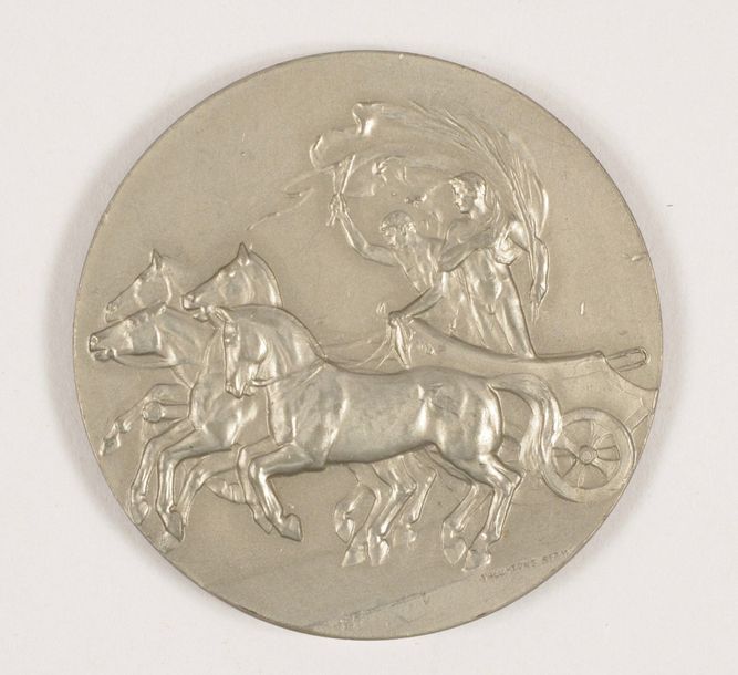 Null Médaille officielle de participant en étain par Lindberg/Mackennal. Diamètr&hellip;