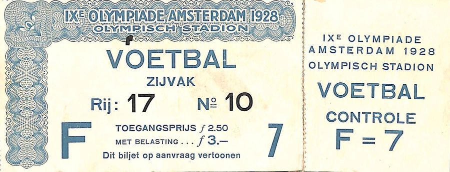 Null Full ticket for the football tournament at the Olympic Stadium. Size 6x16 c&hellip;