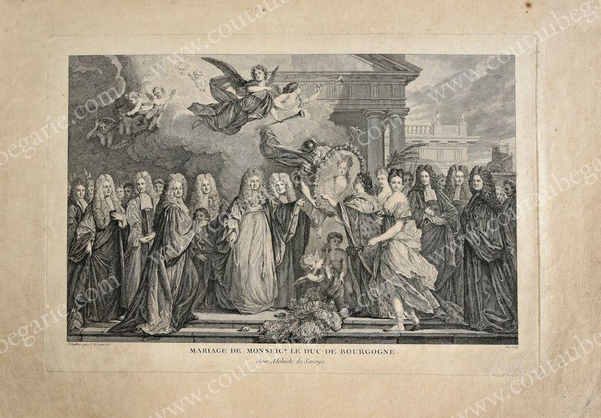 ÉCOLE FRANÇAISE de la fin du XVIIe siècle Mariage de Monseigneur le duc de Bourg&hellip;