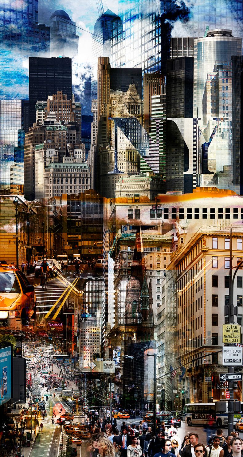 Marcel NAKACHE "NEW YORK VERTICAL" 作品的魔力在于升华我们心中已有的东西，使显而易见的东西在我们眼前迸发：纽约，一个垂直的城市&hellip;